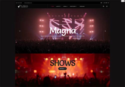 Music Festival Joomla Template