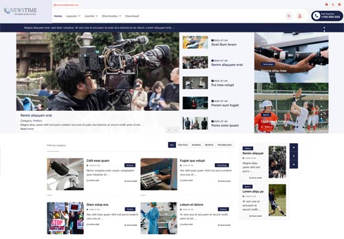 Magazine &amp; News Joomla Template