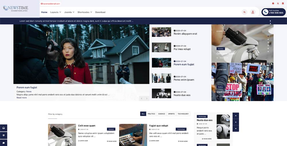 Magazine &amp; News Joomla Template