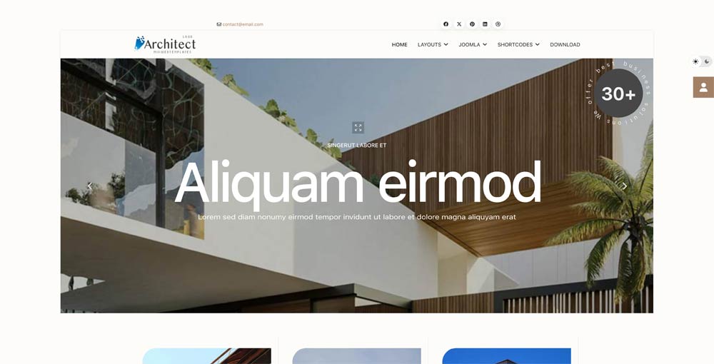 Architectural Joomla Template