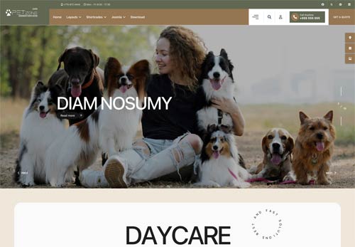 Pet Care Services Joomla Template