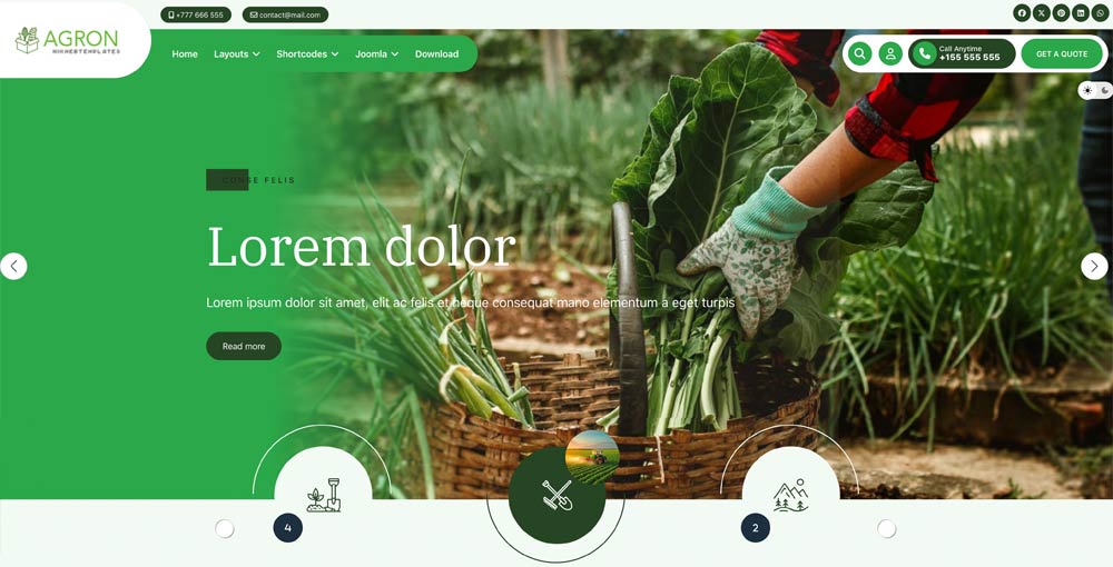 Agriculture Joomla Template