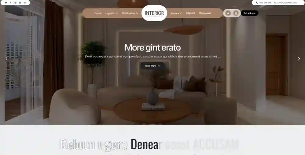 Joomla Interior Design Template